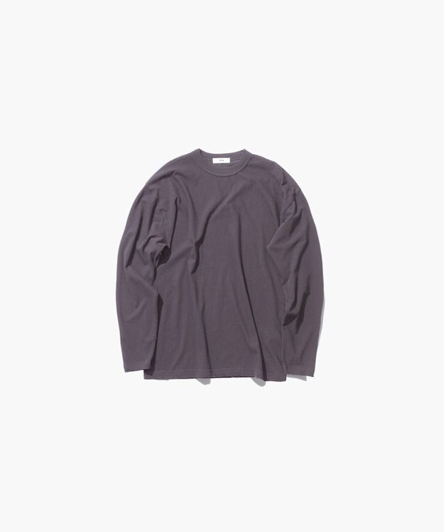 ATON FRESCA SINGLE JERSEY | L/S Tシャツ CHARCOAL GRAY