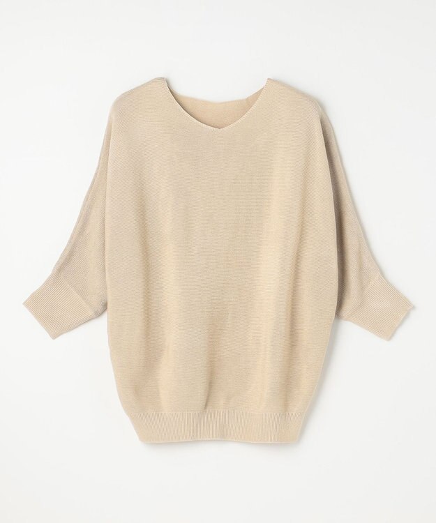 ANY ラメガーターニット ベージュ