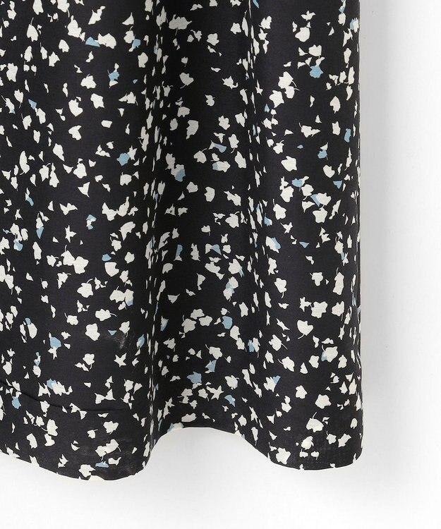 J.PRESS LADIES L 【洗える】スパンローンフラワープリント ワンピース ネイビーベース系