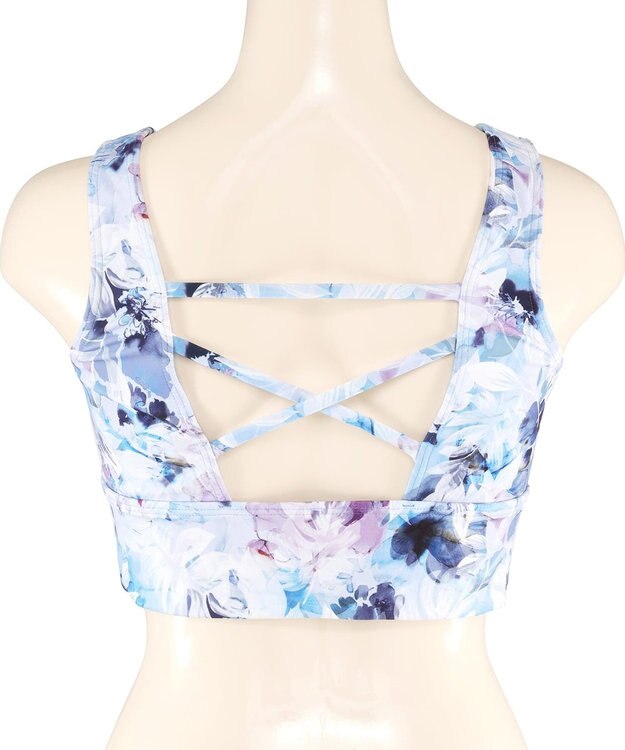 San-ai Resort（三愛水着楽園） 【水陸両用】　プリントブラトップ　M・L　【Reir（レイール）】 ブルー