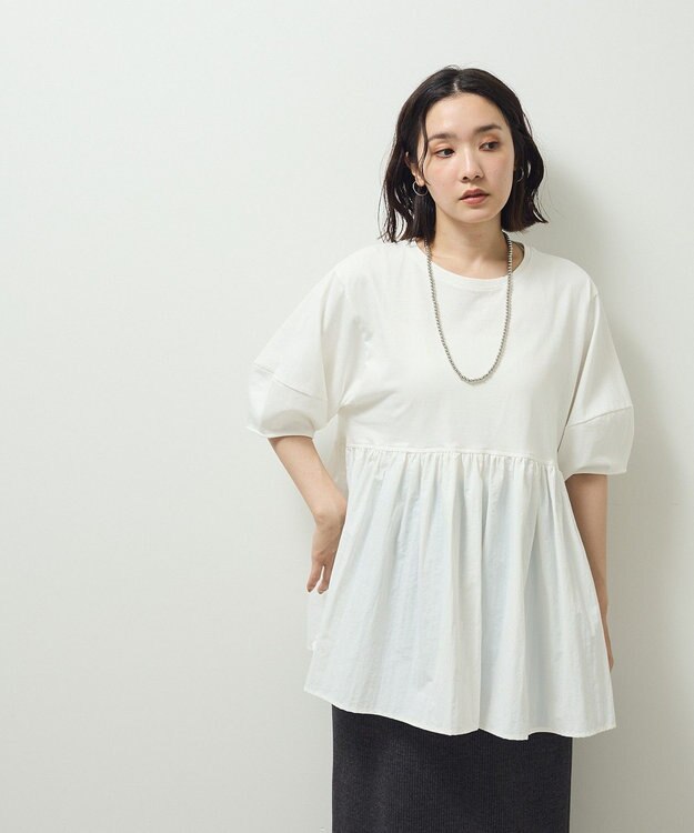 Green Parks ・ＥＬＥＮＣＡＲＥ　ＤＵＥ　ハイブリットＴＥＥ Off White