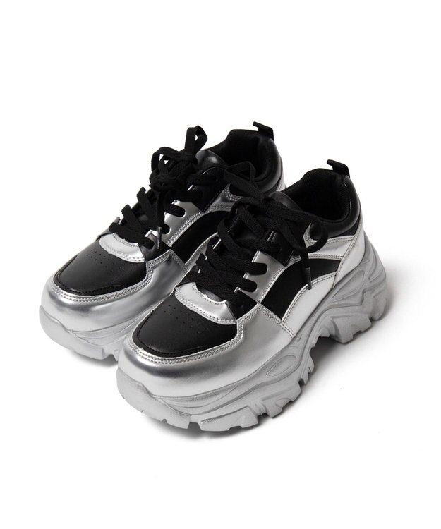 WEGO 厚底ボリュームダッドスニーカー シルバー