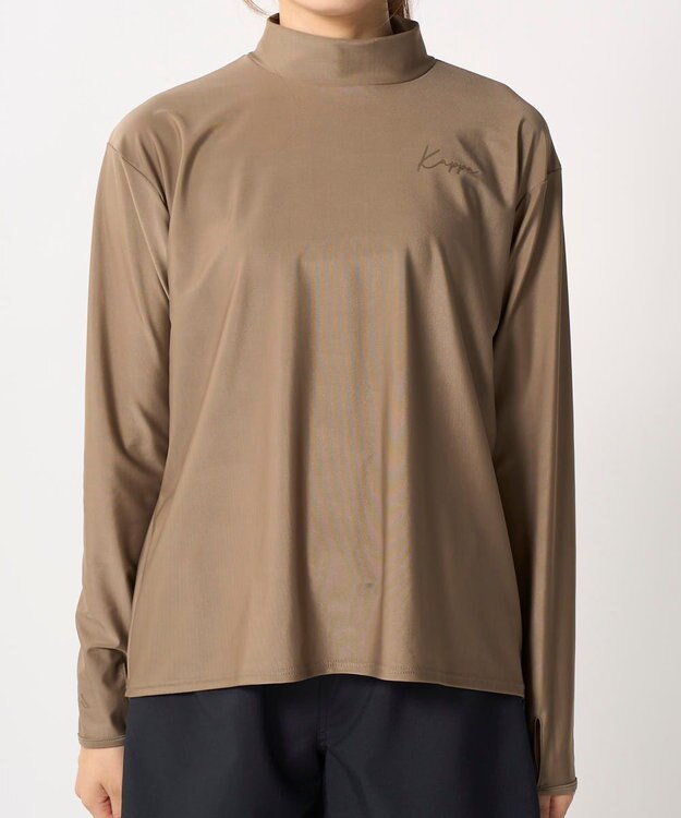 OP／FILA 【Kappa】ハイネック長袖T5点セット水着　タンキニデザイン ブラウン