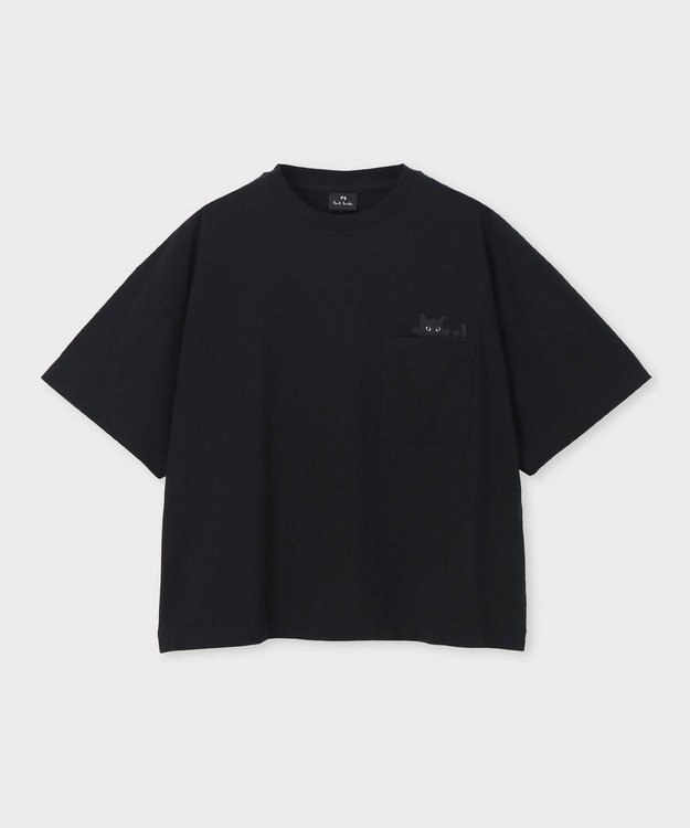Paul Smith キャットプリント 半袖Tシャツ ブラック