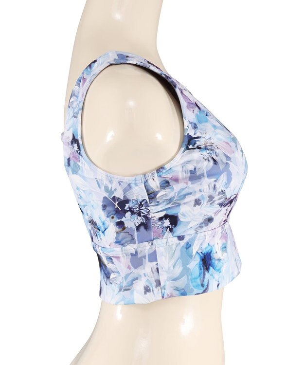 San-ai Resort（三愛水着楽園） 【水陸両用】　プリントブラトップ　M・L　【Reir（レイール）】 ブルー