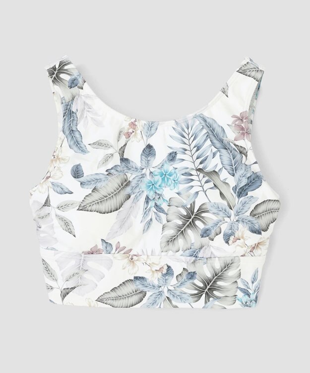 San-ai Resort（三愛水着楽園） 【水陸両用】　プリントブラトップ　M・L　【Reir（レイール）】 ホワイト