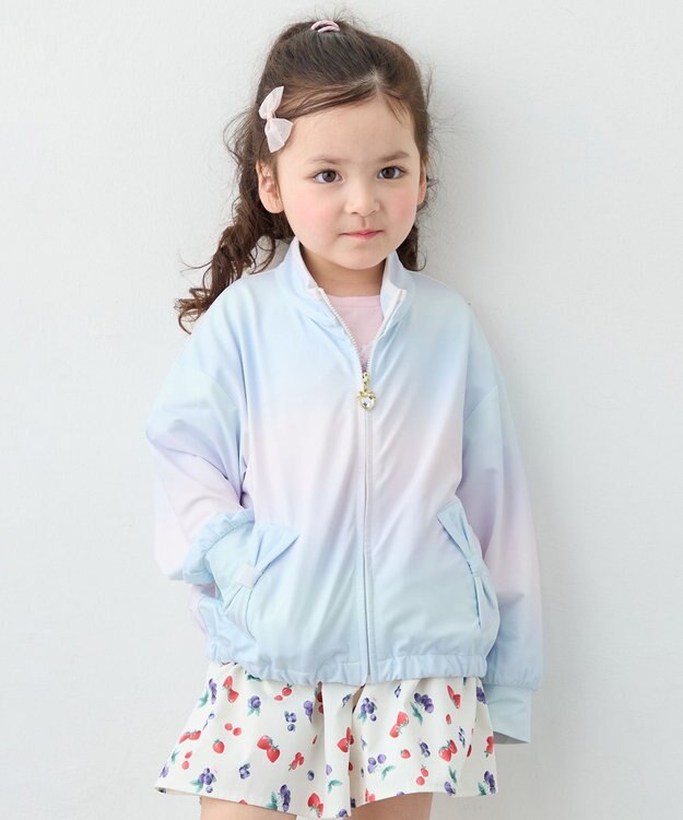 ANY KIDS 【洗濯機可能/速乾/接触冷感/水陸両用】UVカット ラッシュガード レインボー