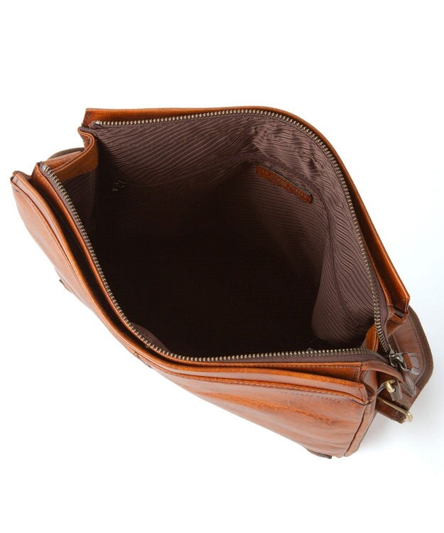 ACE BAGS & LUGGAGE LO HOMME PRESSE アルカイック 本革 日本製 ショルダーバッグ 縦型 71862 ロ・オム・プレッセ ブラウン