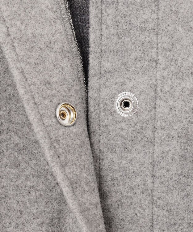 J.PRESS YORK STREET 【WOMEN】NEEDLE JERSEY オーバーサイズスタジャン ライトグレー系