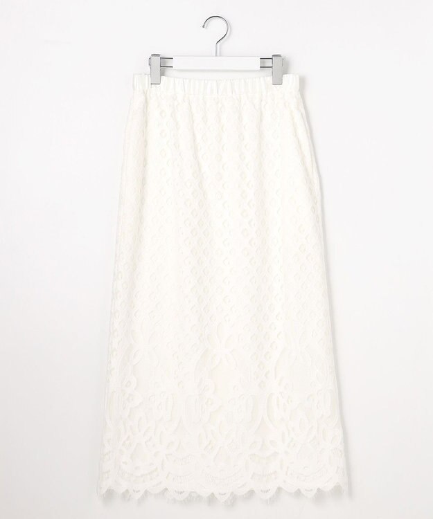 自由区 【SHIHOさん着用・こだわり素材】パネルレース スカート オフ