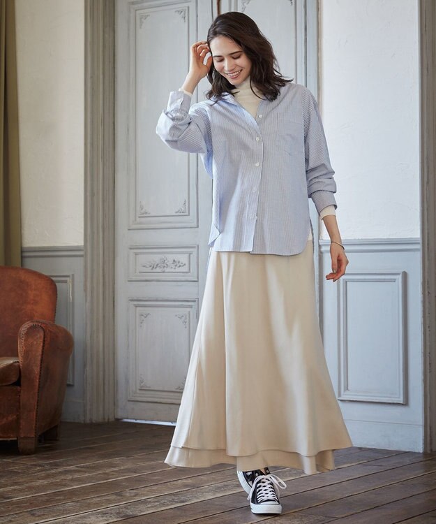 23区 【SLOW/一部店舗限定】ヴィンテージツイル スカート ベージュ系