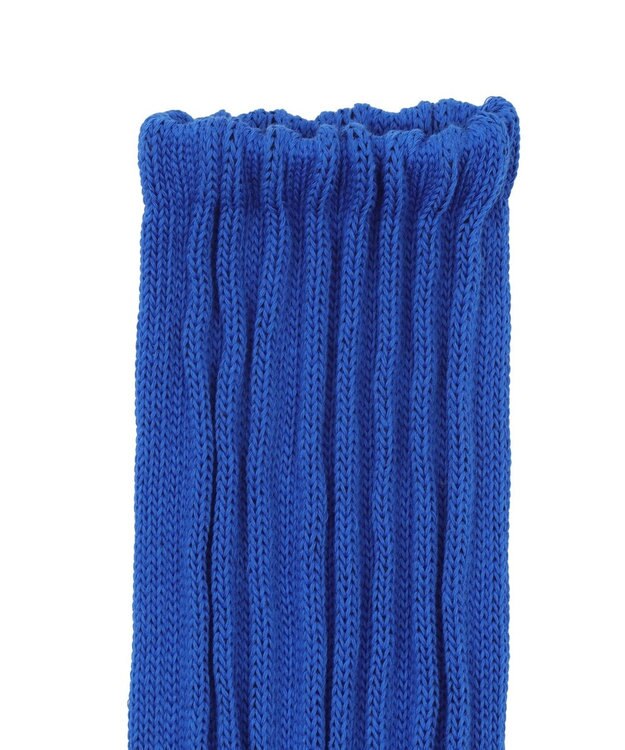 WEGO サポート付きボリューム無地リブソックス ブルー