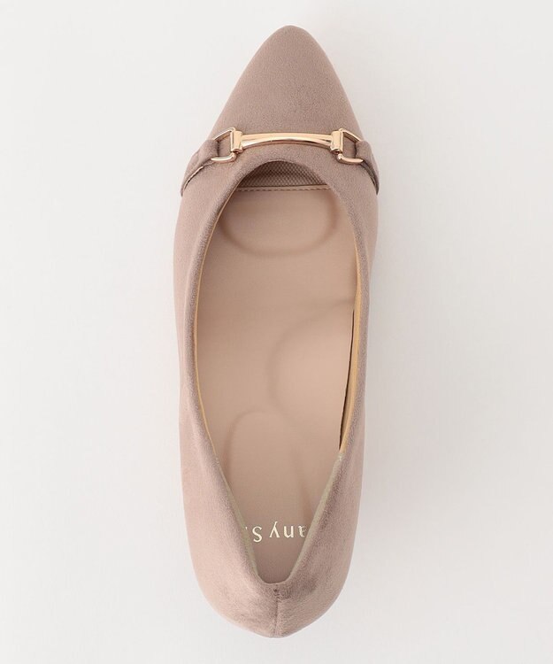 ANY SIS 【WEB・一部店舗限定】ビットスエードライク パンプス グレージュ