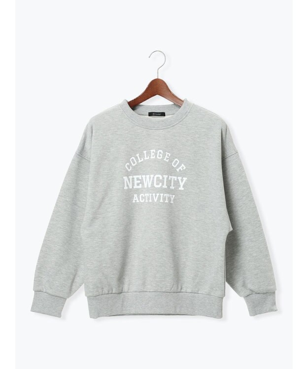 Te chichi 裏毛ロゴプルオーバー グレー