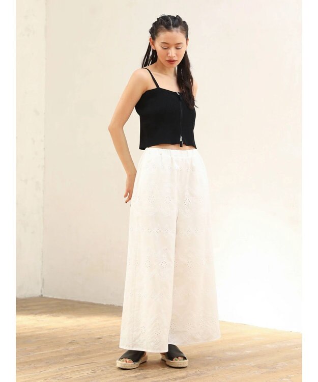 Green Parks ■ＥＳＣＡＲ　２ｗａｙ　ｗーｚｉｐ　ニットキャミ Black