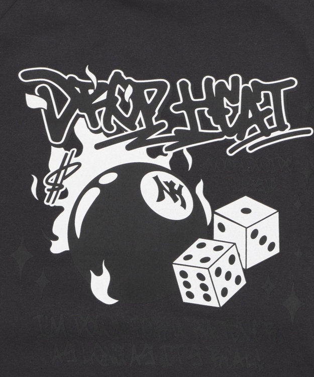 WEGO 【ユニセックス着用ITEM/MLサイズ展開】スリーブロゴグラフィックラグランT（LS） スミクロ