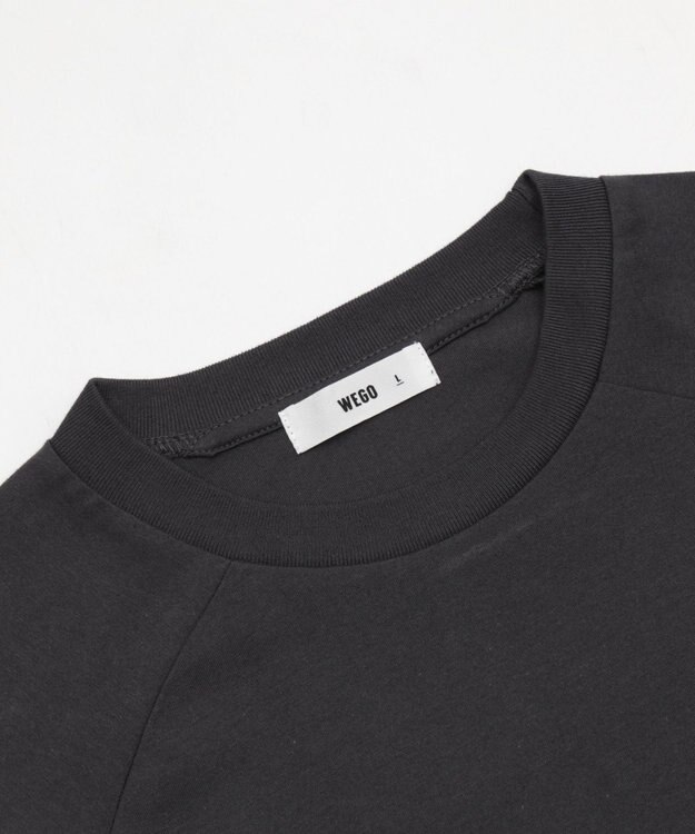 WEGO 【ユニセックス着用ITEM/MLサイズ展開】スリーブロゴグラフィックラグランT（LS） スミクロ