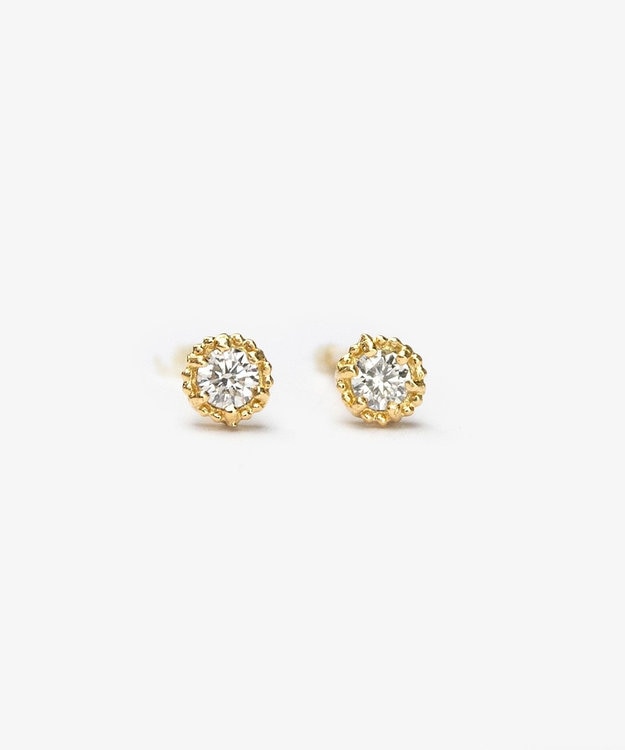 TOCCA 【WEB限定】FLORA K18 DIAMOND  K18 PIERCED EARRINGS K18 ダイヤモンド ピアス ゴールド系