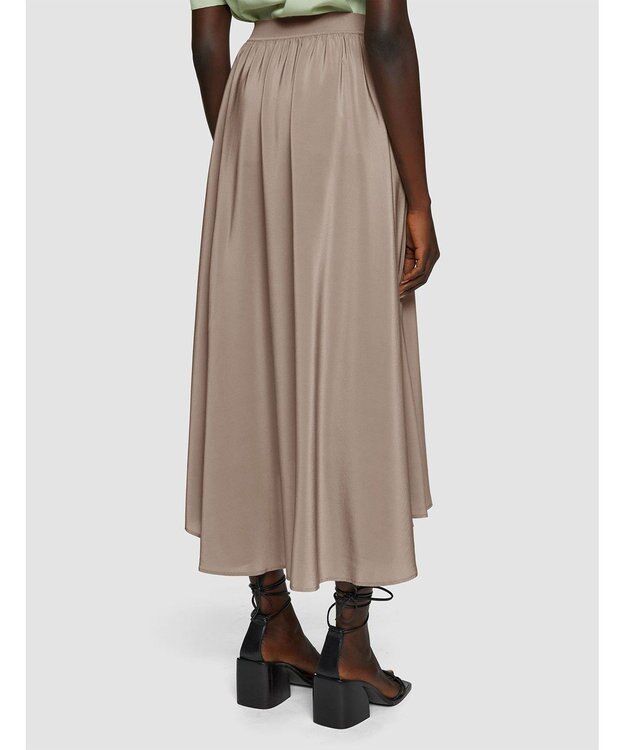 JOSEPH 【洗える】クレープ ド ソワ　ミディスカート Escargot