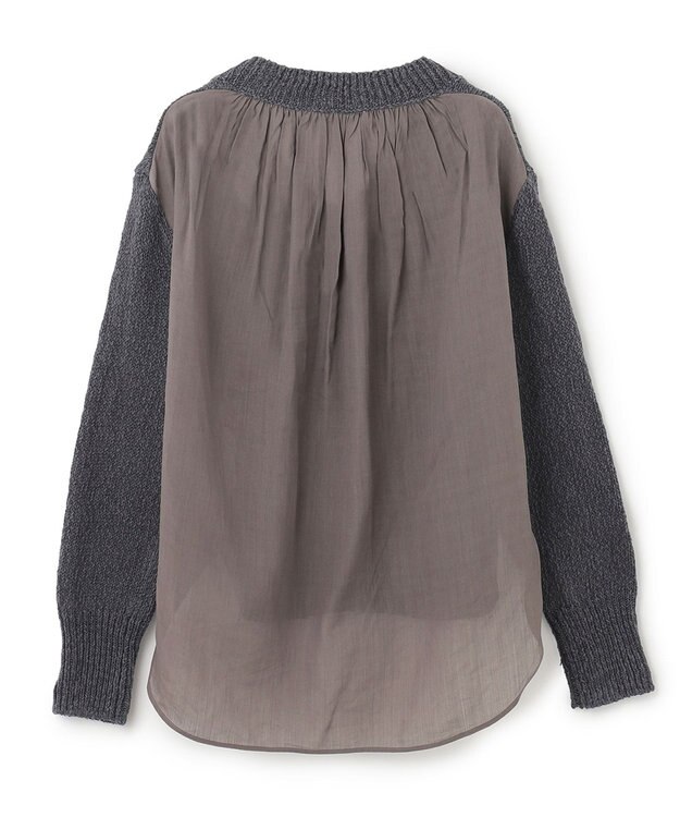 BEIGE， BAMBOO / Vネックニット Slate