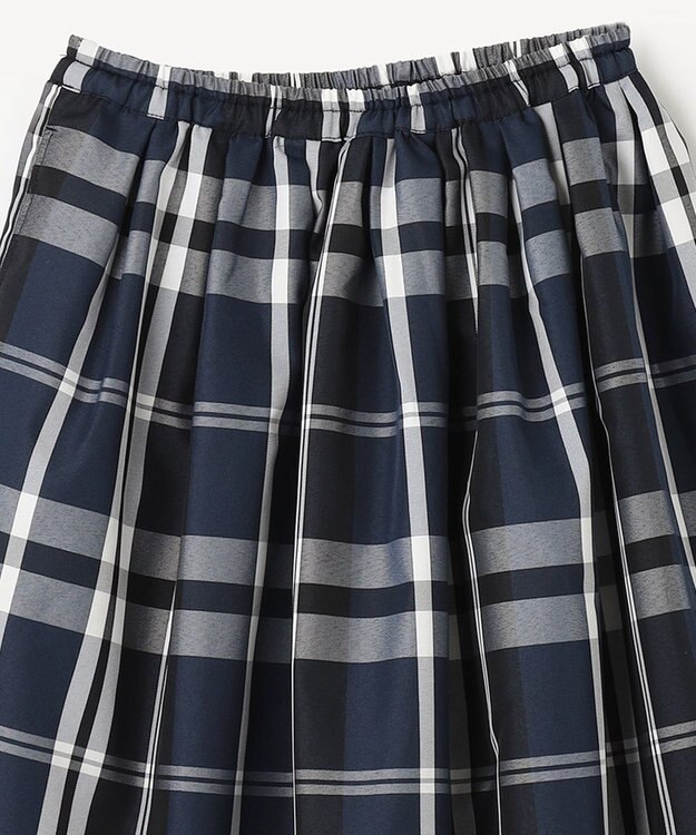 ANY KIDS カラー チェック スカート ネイビー系チェック