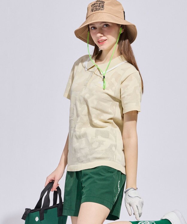 PW CIRCULUS 【WOMEN】ＤＯＶＥモチーフ ニッポロ ゴルフウェア レディース アイボリー系