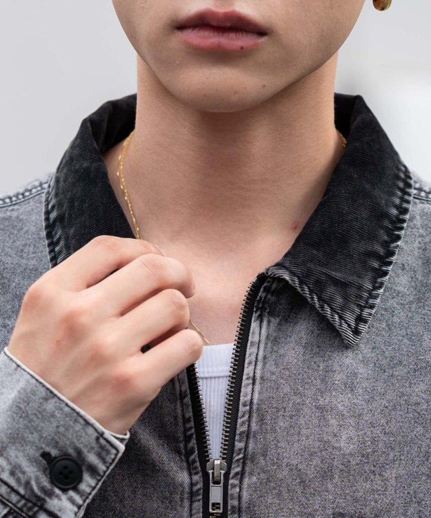 WEGO 【ユニセックス着用ITEM】デニムシャツジャケット デニムブラック