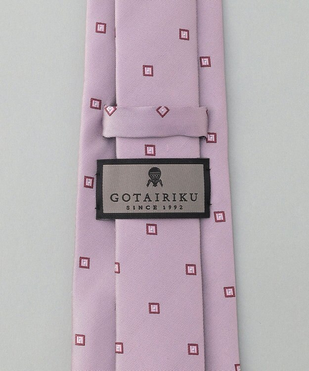 GOTAIRIKU GOTAIRIKU別注【日本製】シルク ネクタイ_小紋柄 ピンク系8
