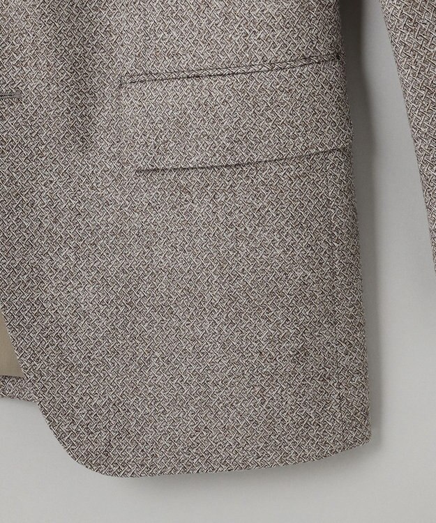 GOTAIRIKU 【DELFINO】ナポリジオメトリックツイード ジャケット_ブラウン ベージュ系8