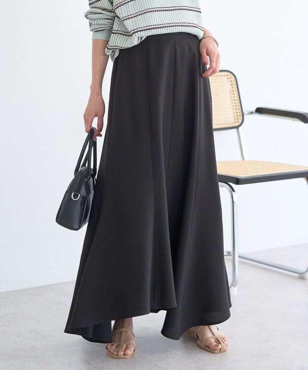 earth music&ecology 【セットアップ対応】キリカエフレアスカート Black