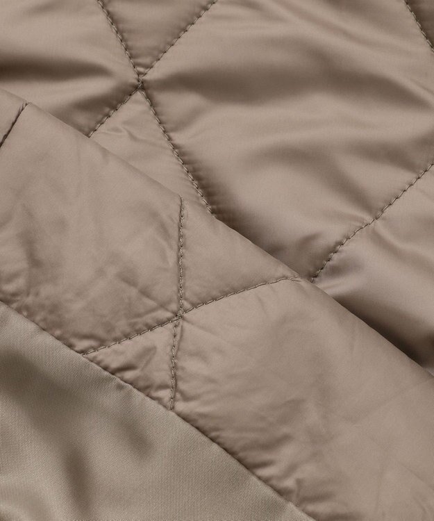 J.PRESS LADIES 高密度タフタ キルティング ショート コート ブラウン系