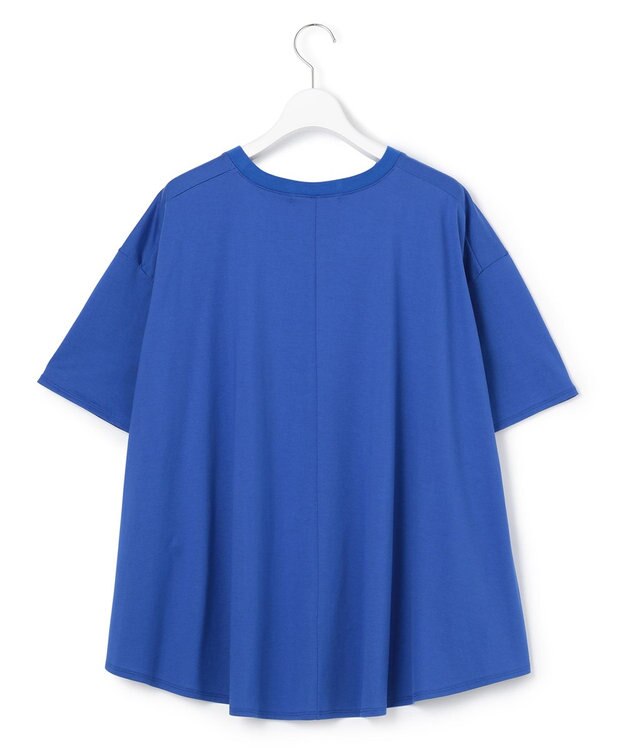 23区 【洗える】ALBINIジャージー バックフレア Tシャツ ブルー系