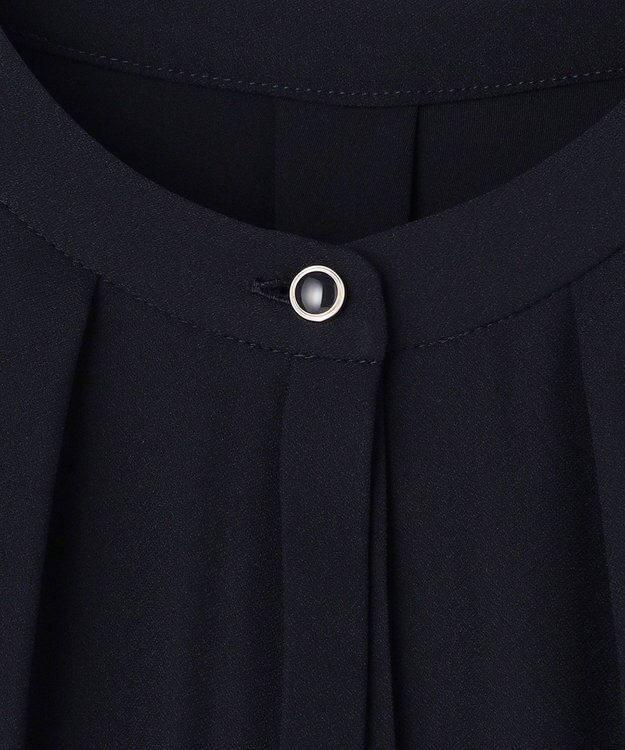 ANY SIS ノーブルプリーツ ワンピース ネイビー