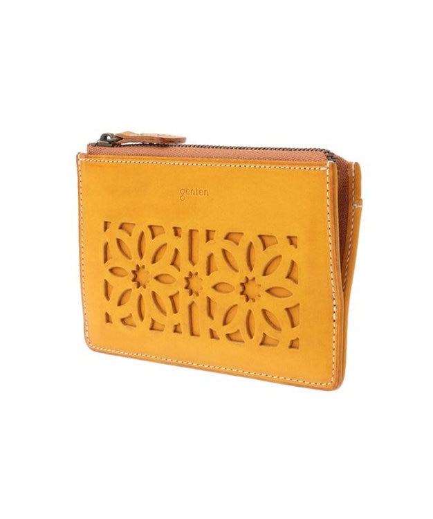 genten カットワーク　フラグメントケース イエロー