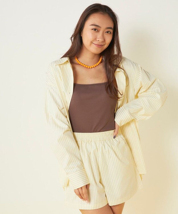 OP／FILA 【ocean pacific】デイリーショートパンツ/UVカット イエロー