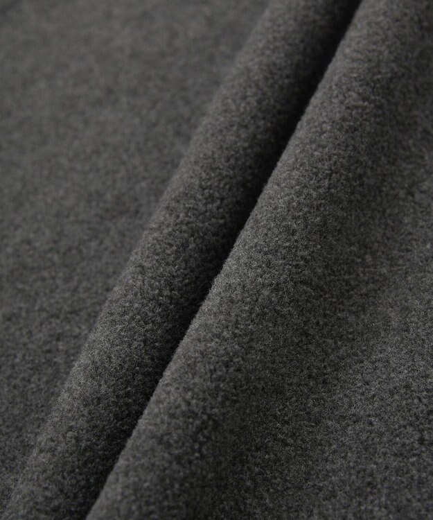 AMERICAN HOLIC ハーフスナップフリースワンピース Charcoal Gray