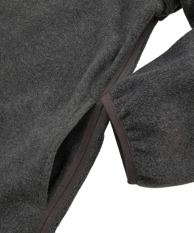 AMERICAN HOLIC ハーフスナップフリースワンピース Charcoal Gray