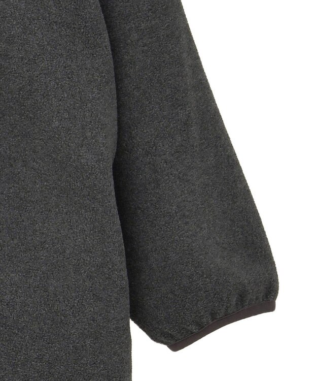 AMERICAN HOLIC ハーフスナップフリースワンピース Charcoal Gray