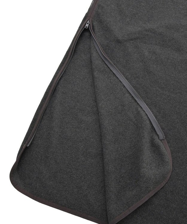 AMERICAN HOLIC ハーフスナップフリースワンピース Charcoal Gray