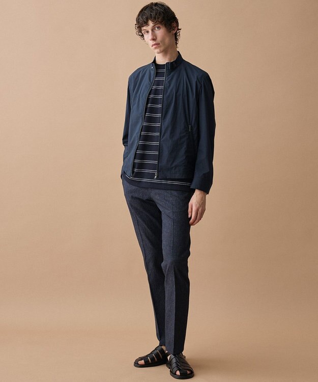 JOSEPH ABBOUD 【軽量/ストレッチ】アクティブレジャー ライダー スブルゾン ネイビー系