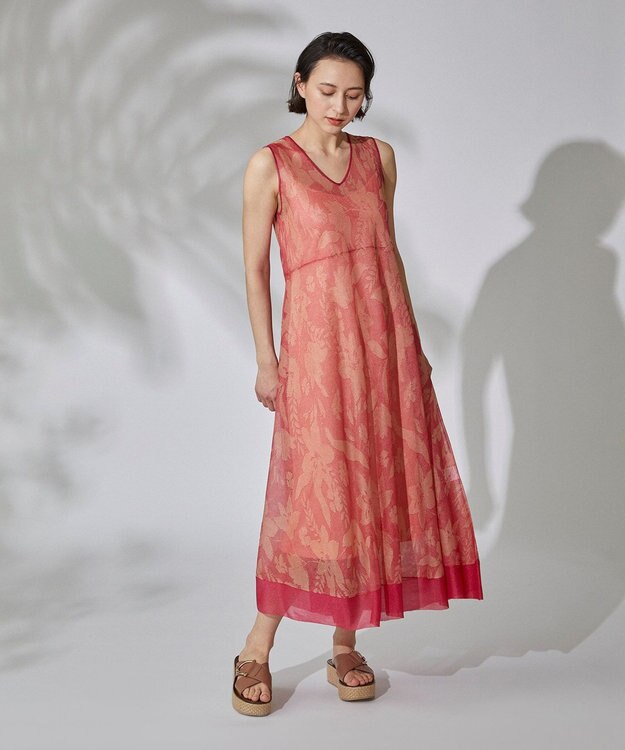 シアーフラワーJQニットワンピース / GRACE CONTINENTAL シアーフラワーJQニットワンピース / GRACE CONTINENTAL