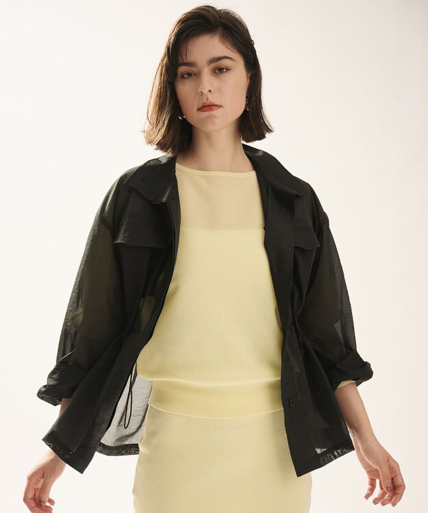 uncrave シアーニット ドルマントップス クリームイエロー