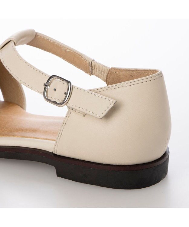 ing <ing>【WEB限定】Tストラップデザインシューズ アイボリー