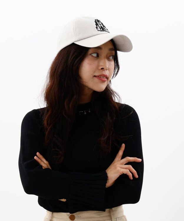 AURORA 【 LANVIN en Bleu （ランバン オン ブルー）】アールデコ100周年刺繍キャップ ライトベージュ