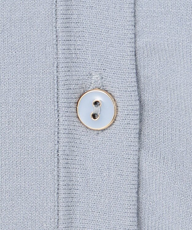 23区 【前後着用可能】ヴィスコースストレッチ カーディガン サックス