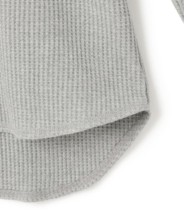 J.PRESS YORK STREET 【WOMEN】サーマルラウンドヘム ロングスリーブTシャツ ライトグレー系