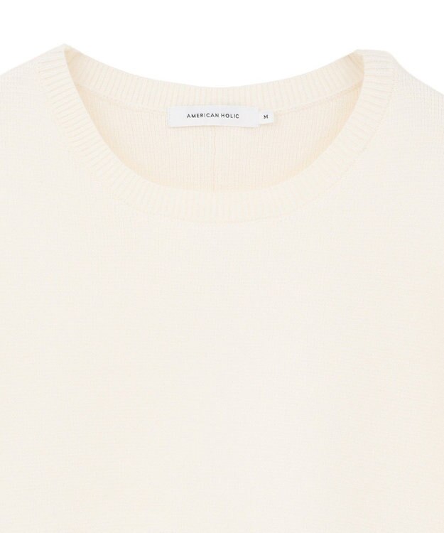 AMERICAN HOLIC バイパチ前振りニットプルオーバー Ivory