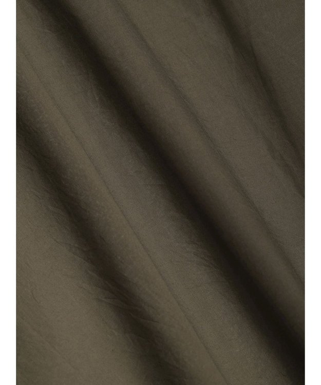 CRAFT STANDARD BOUTIQUE モチーフ刺繍ピンタックブラウス Khaki