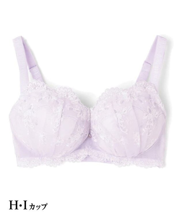 San-ai Resort（三愛水着楽園） エレガントコレクション【2503】単品ブラHIカップ 【背中すっきり】 パープル