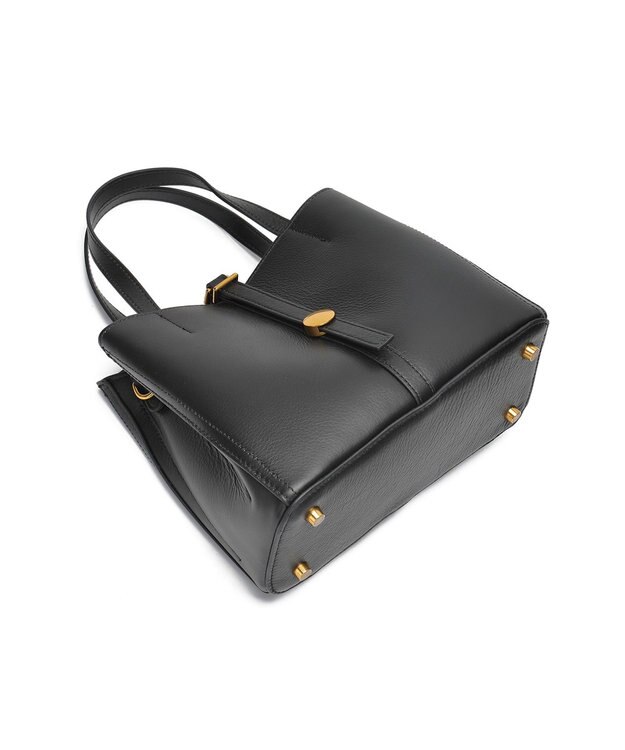 style code ［RICKERS/リッカーズ］ナチュラルレザーアオリハンドバッグ ブラック